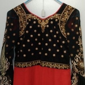 Anarkali suit salwar and dupatta